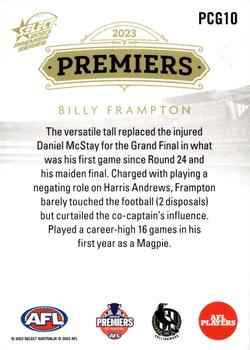 2023 Select Premiers - Collingwood #PCG10 Billy Frampton Back